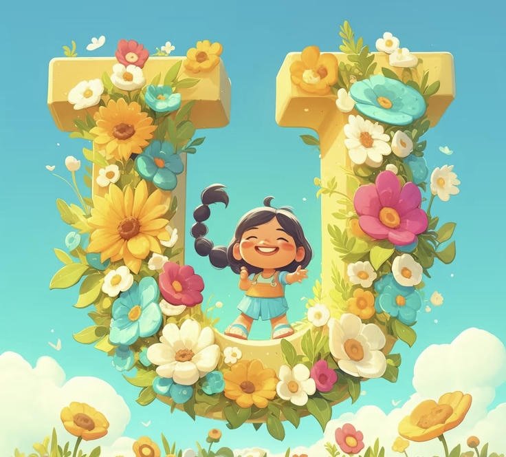 high-resolution u letter dp images with smooth vibrant tones