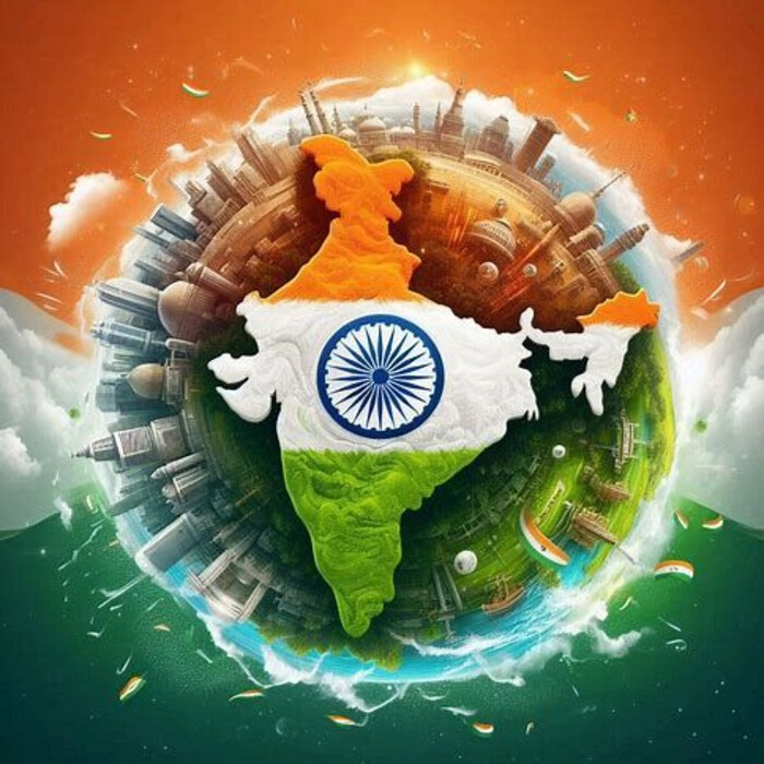 indian flag dp with name