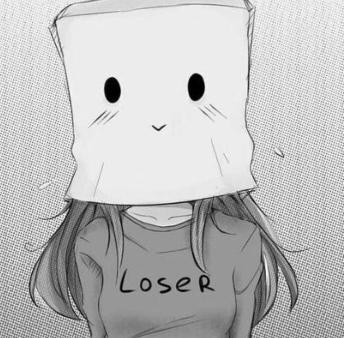 lonely girl sticker dp
