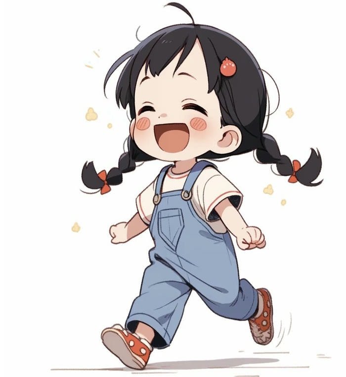 lovely cute cartoon girl