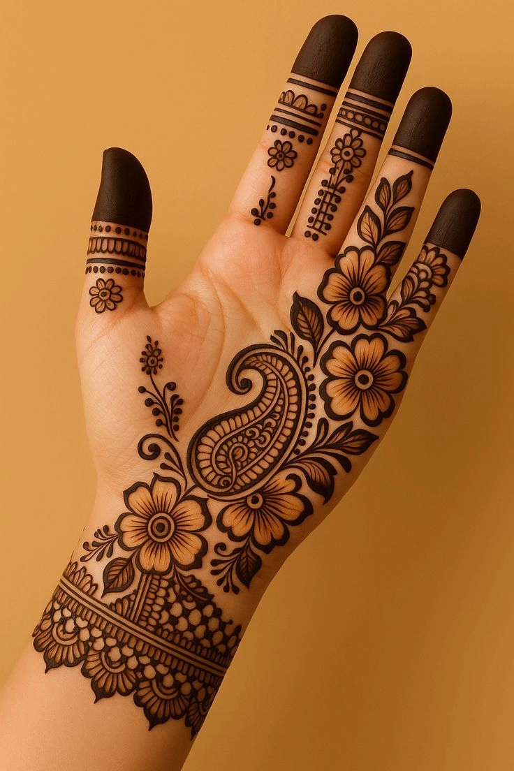 girls mehendi design ideas