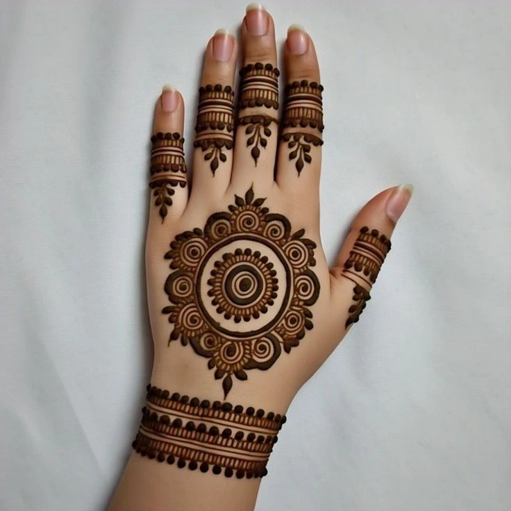 trendy mehendi design for girls