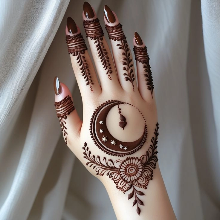back hand mehendi design for girls