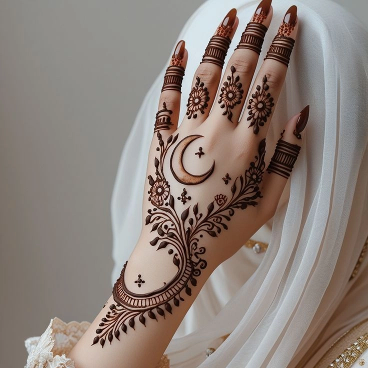 front hand mehendi design for girls