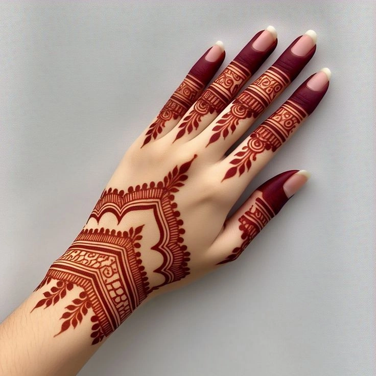 mehendi design for small girl hand