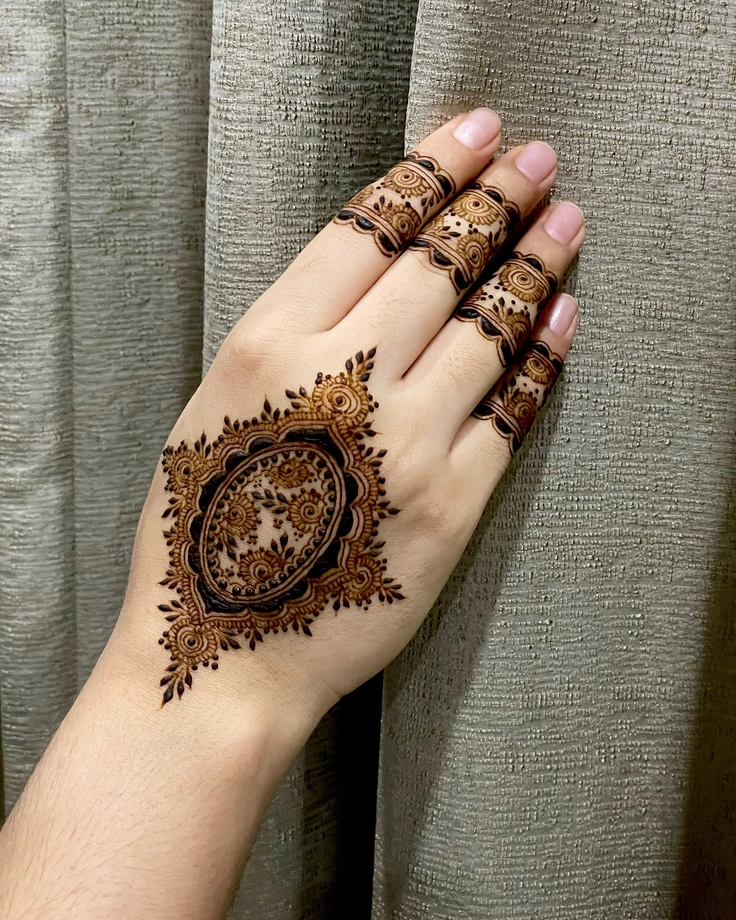 latest mehendi designs for girls stylish