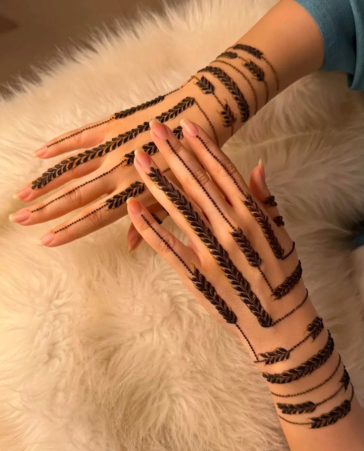 heavy mehendi design for girls