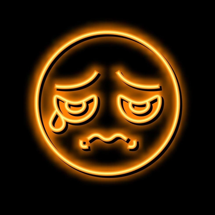 neon alone sticker dp