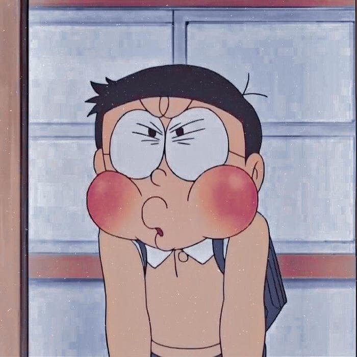 nobita laughing dp image