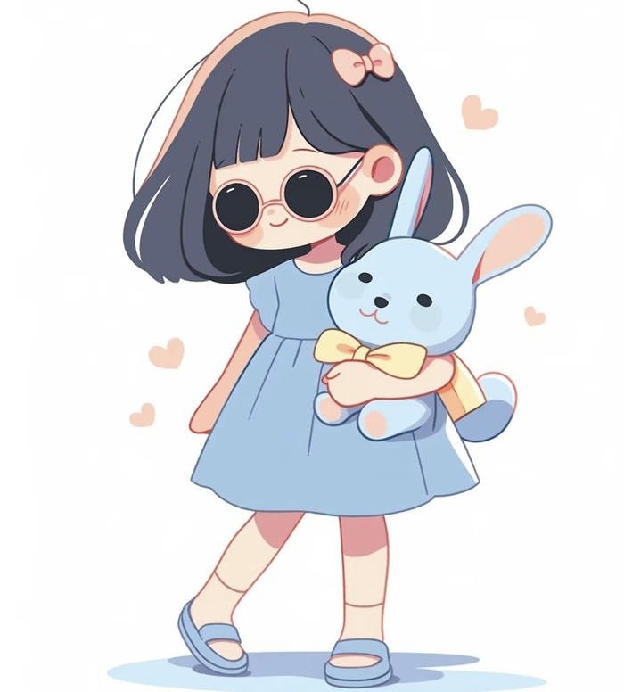 pretty cartoon girl dp character