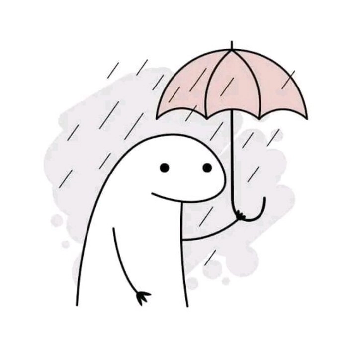 rain alone sticker dp