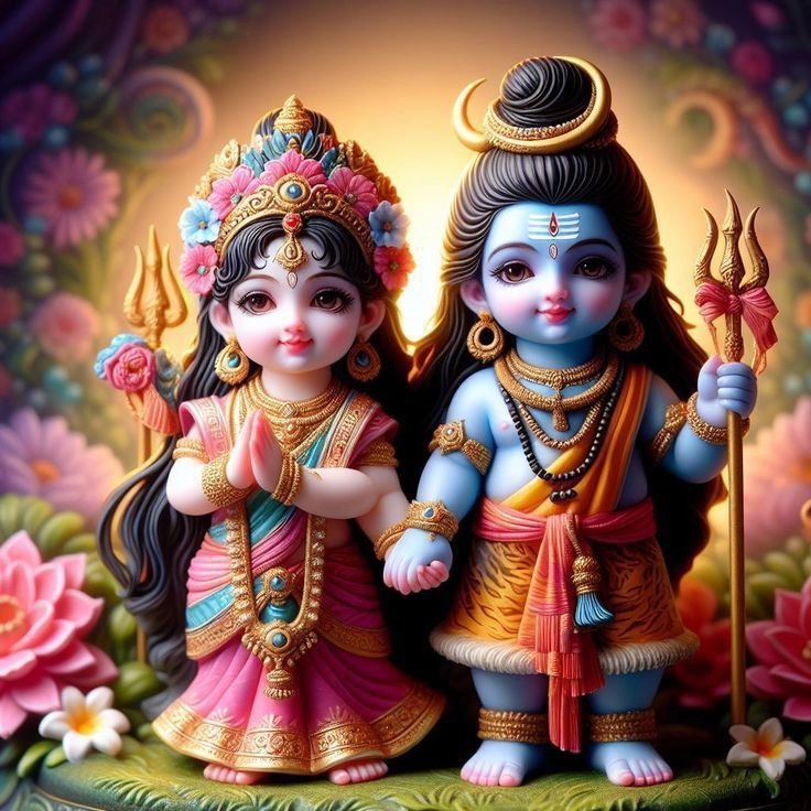 shiv parvati cute couple images