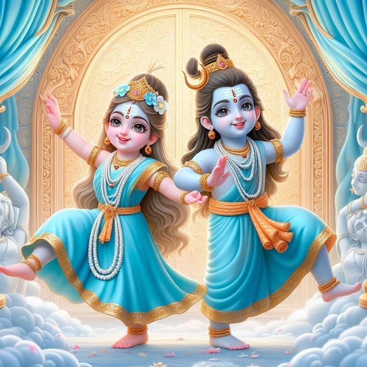 cute shiv parvati wallpaper