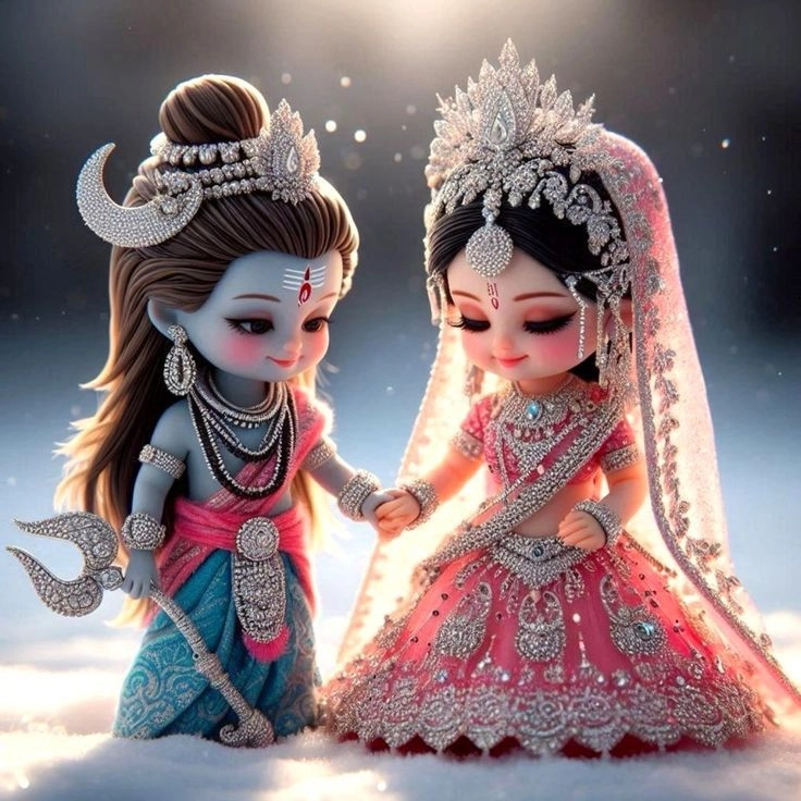 baby shiv parvati hd cute image