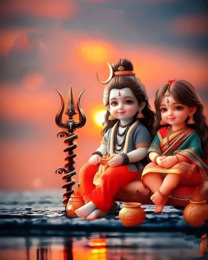 shiv parvati cute festival photo