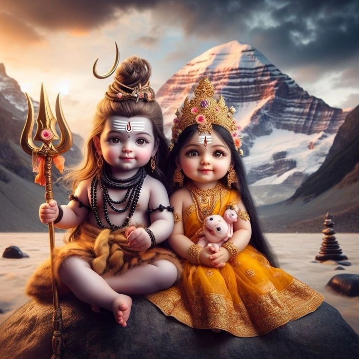 cute shiv parvati love images