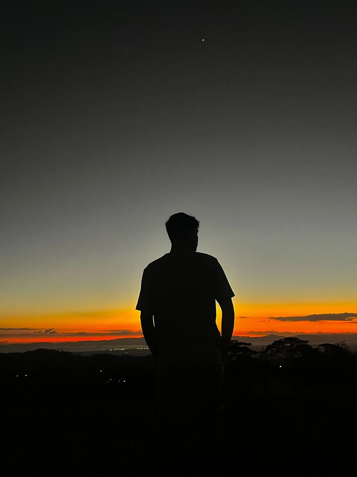 sunset single boy dp