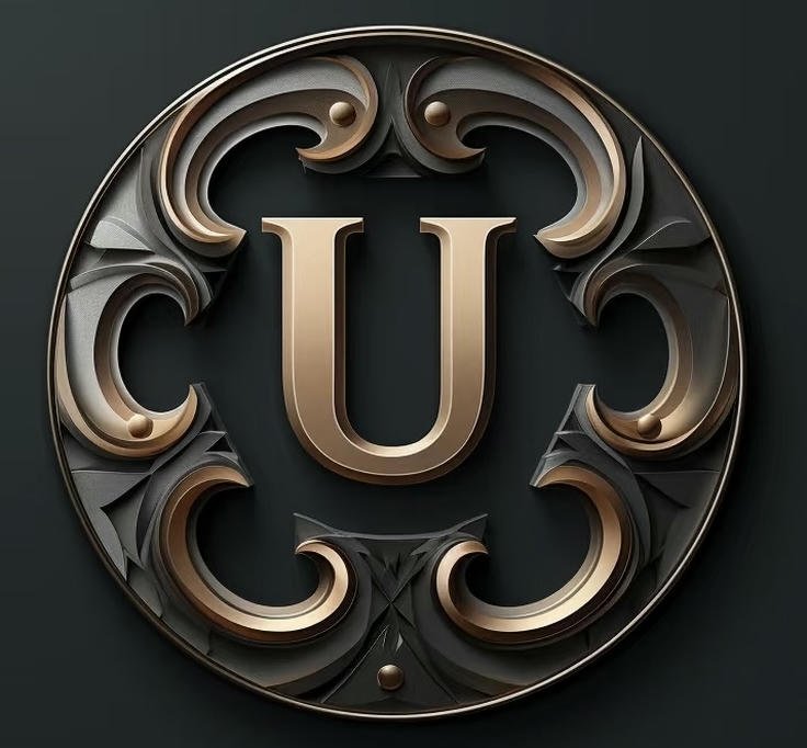 u letter dp picture set featuring bright creative concepts