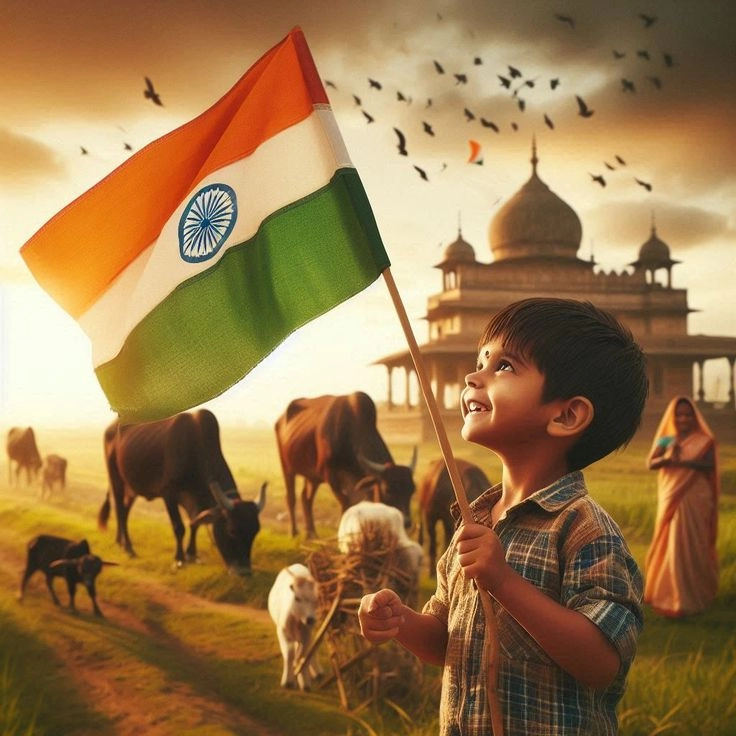 unique indian flag dp