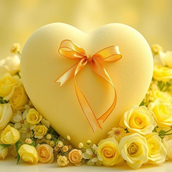 yellow heart dp