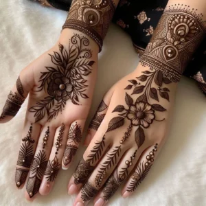 3d mehndi design back hand for girl simple and beautiful