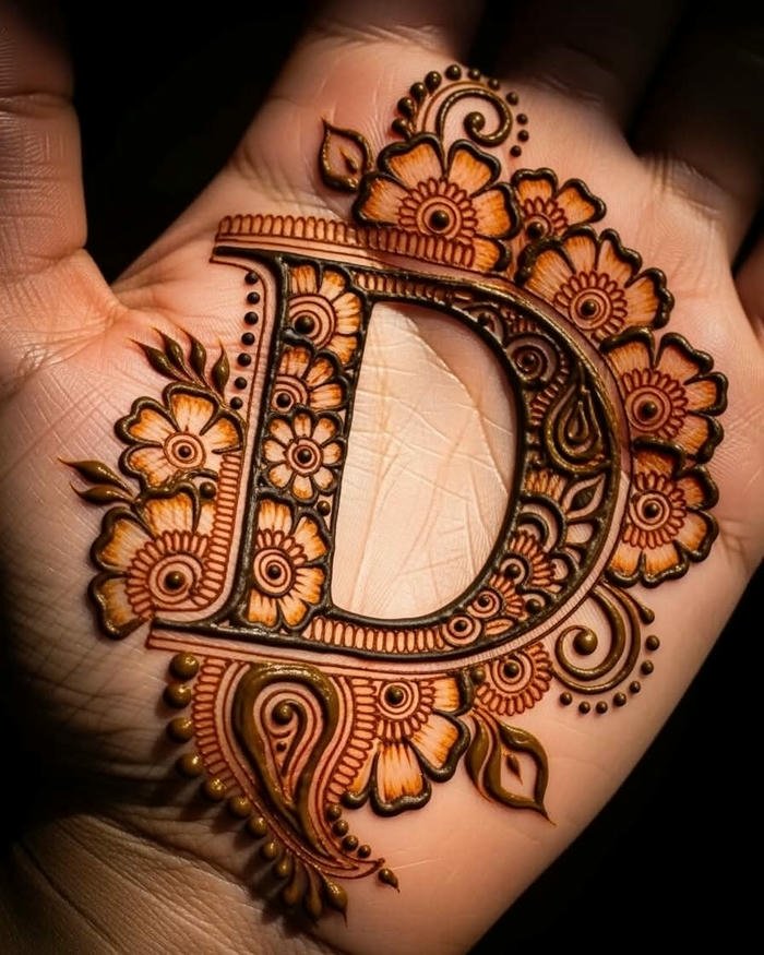 D mehndi designs beautiful leafy pattern for simple functions