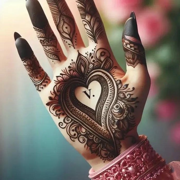 Mehndi Design V motif