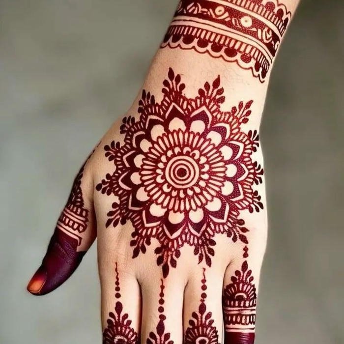 Mehndi V Design art