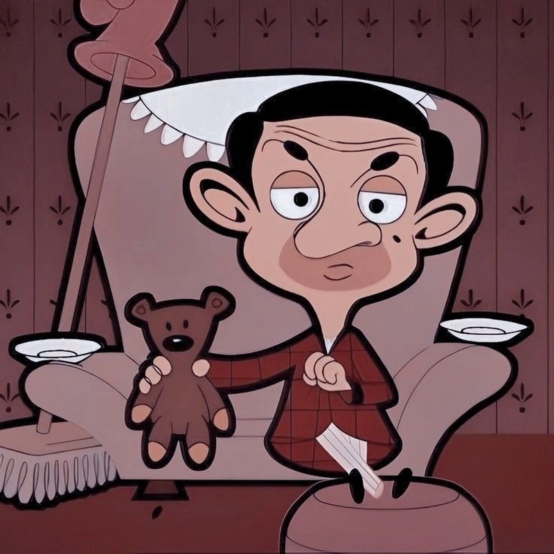 Mr bean and teddy dp