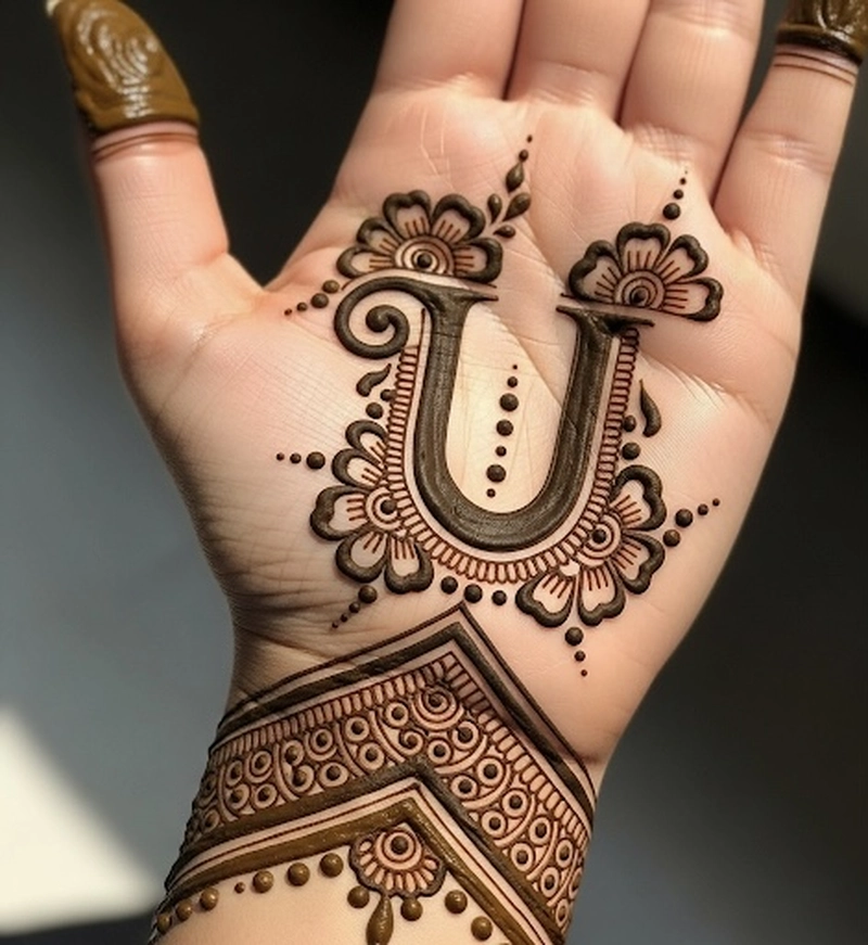 Photo mehndi design u