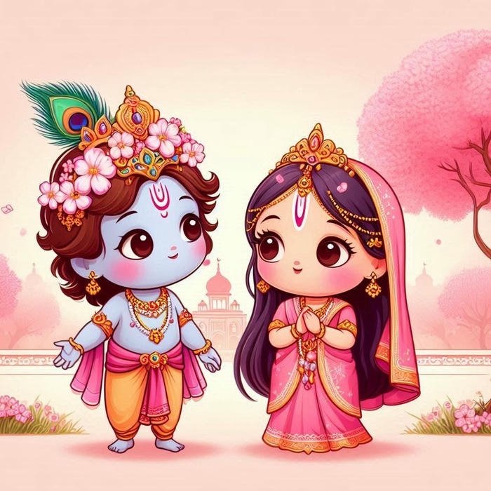 Radha Krishna Anime Dp artistic devotional anime character dp