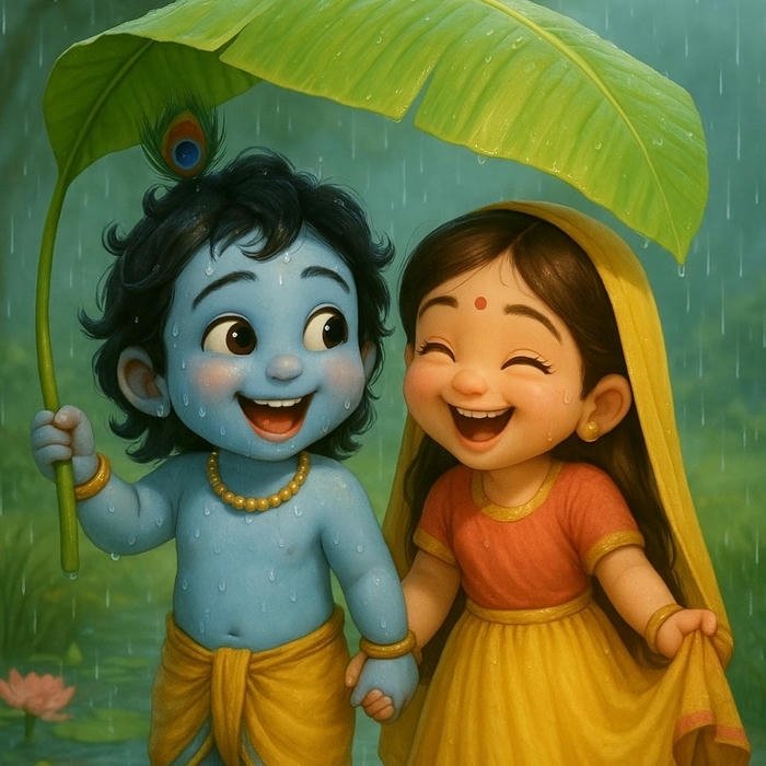 Radha Krishna Anime Dp divine love anime profile image