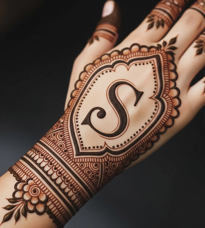 S mehndi design