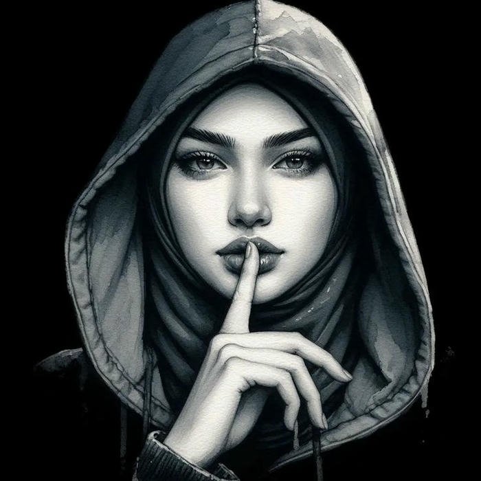 Silent WhatsApp DP portrait