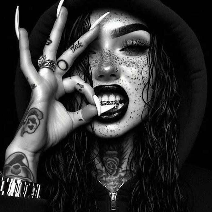 WhatsApp Black DP avatar