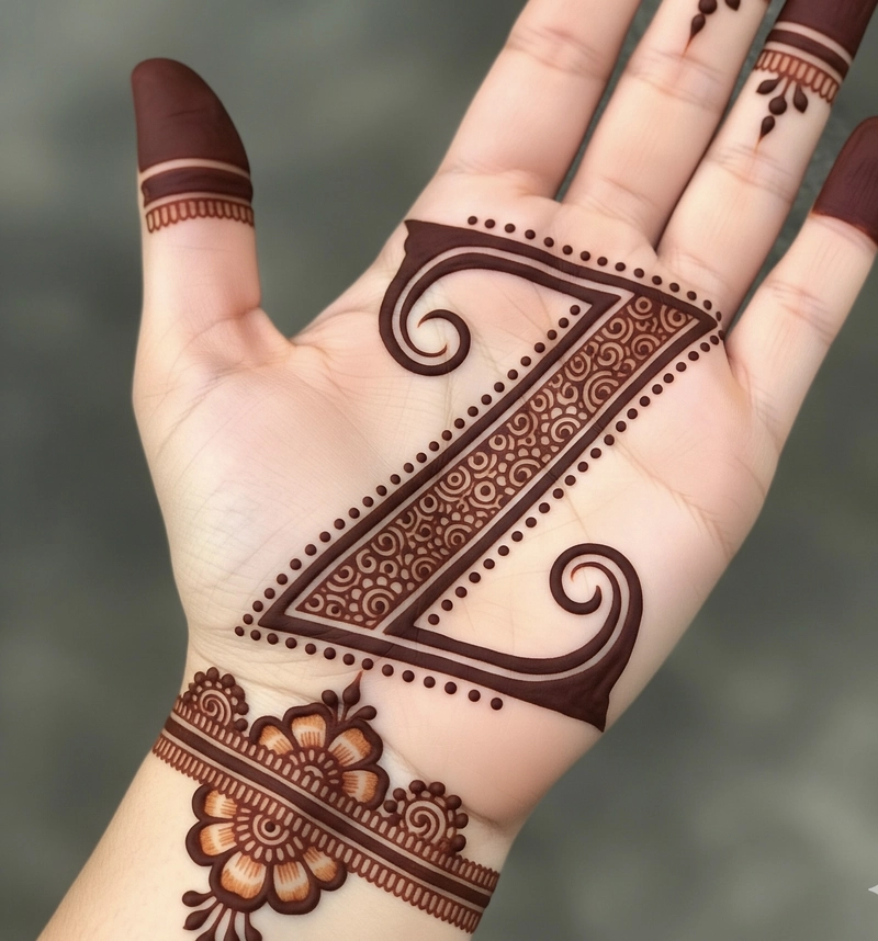 Z mehndi designs