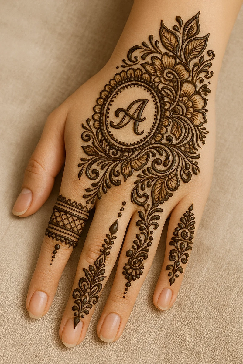 a beautiful mehndi designs photos