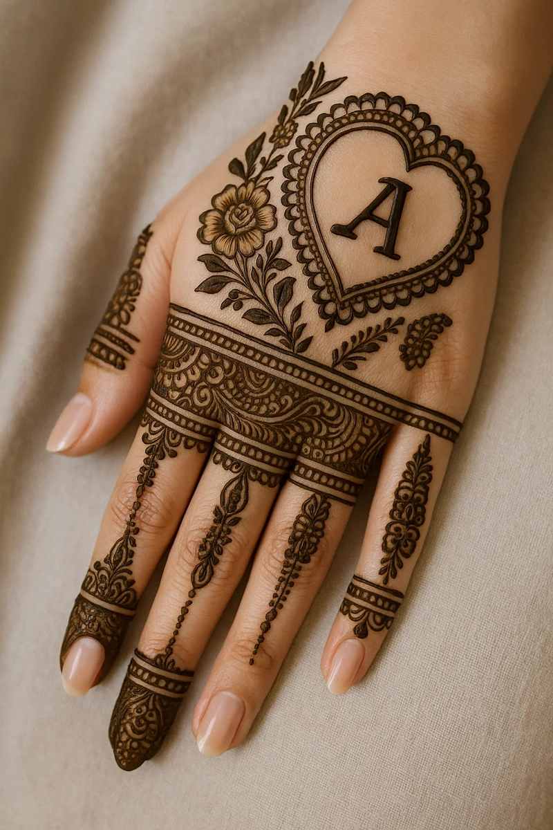 a beautiful mehndi designs