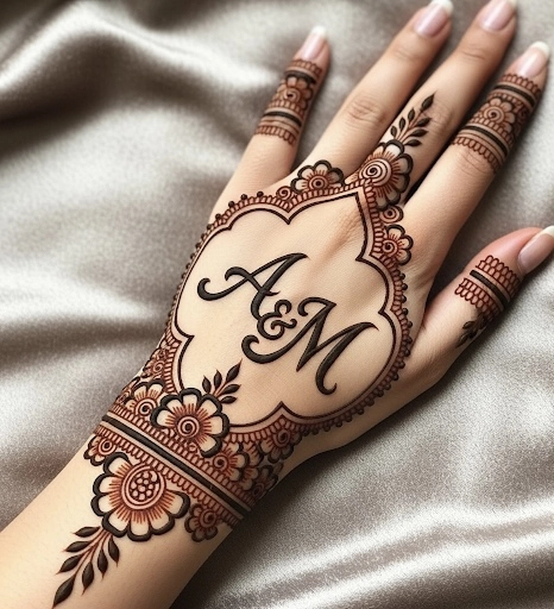 a m mehndi design