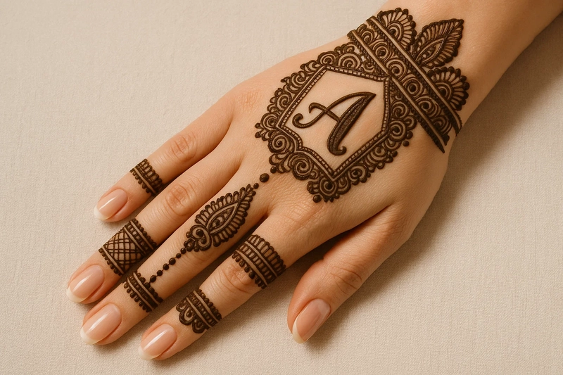 a mehndi design easy images