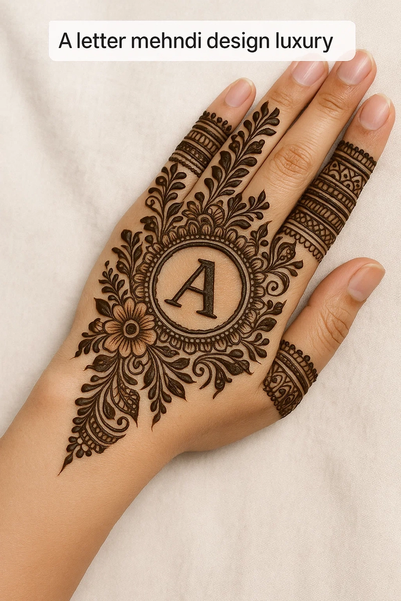 a name mehndi design photos