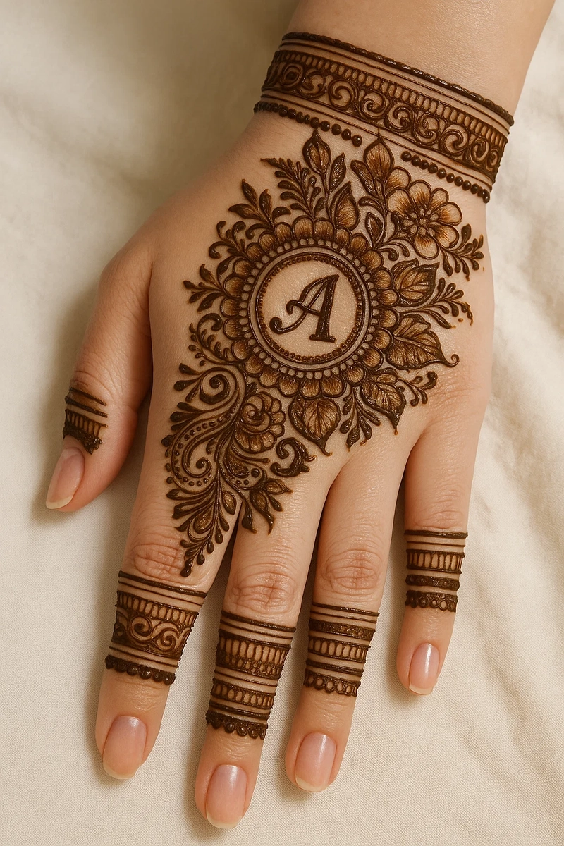 a name mehndi design tattoo