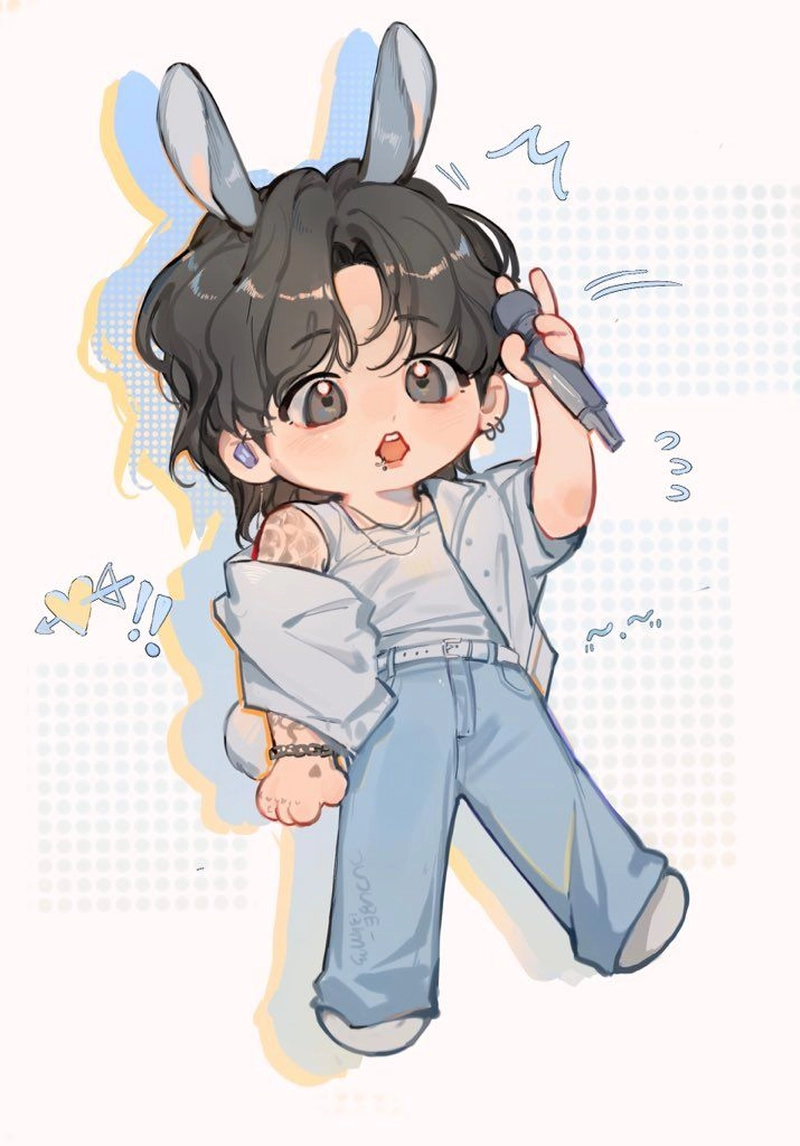 aesthetic cartoon dp for whatsapp