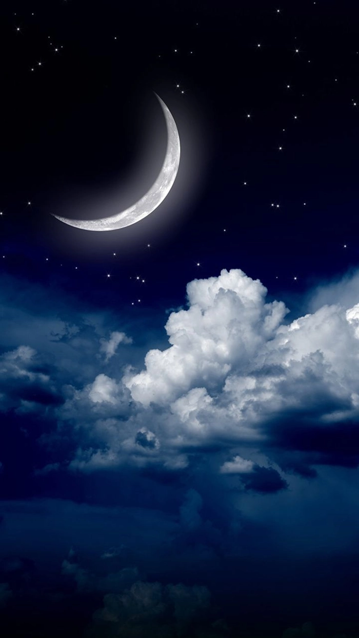 aesthetic moon and stars
