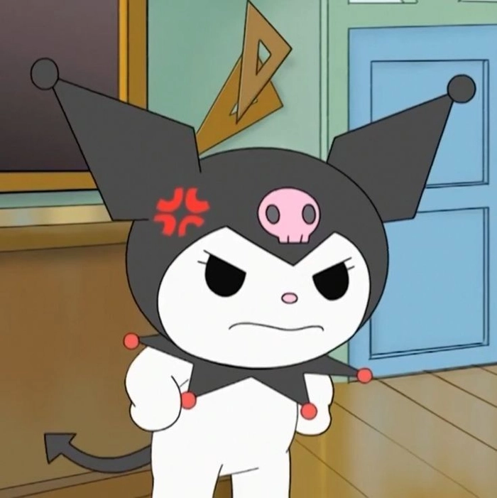 angry kuromi pfp