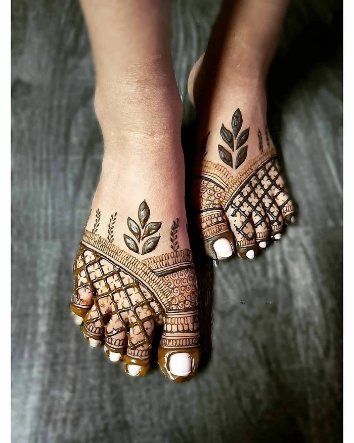 arabic mehndi design pair ka