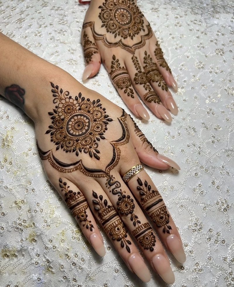 arabic modern stylish mehndi royal back hand mehndi design