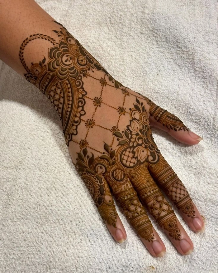 arabic western mehndi design