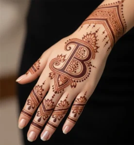 b name wala mehndi design