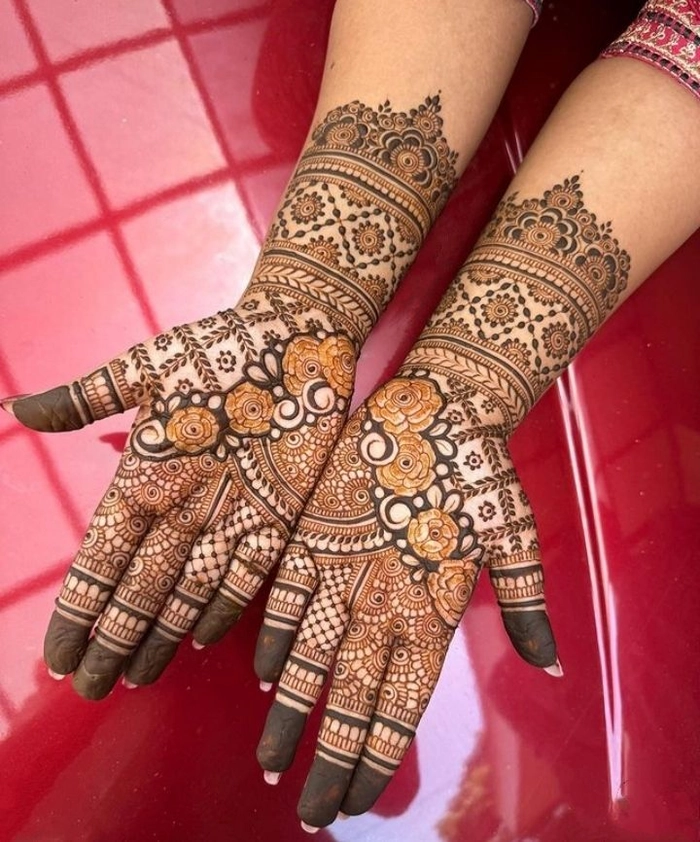 beautiful western mehndi design